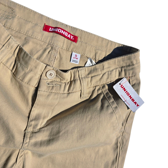 NWT Flared Khaki Pants, Union Bay, Size 5, Casual, Minimalism, Business - Picture 1 of 8